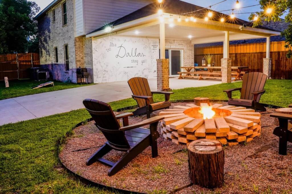 Dallas 4Br Large Yard W Hot Tub , Fire Pit And Basketball Hoop Zewnętrze zdjęcie